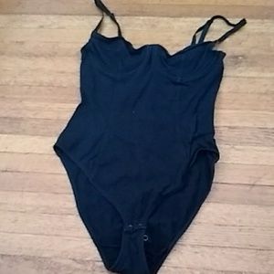 AA black underwire bodysuit
